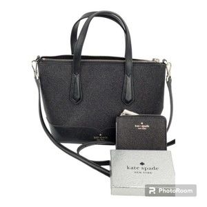 Kate Spade Certified Authentic Glitter Lola with Wallet and Purse